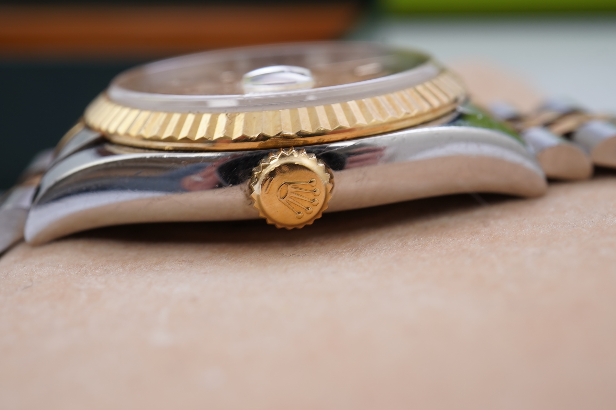 A gentleman's 1990's stainless steel and gold Rolex Oyster Perpetual Datejust wrist watch, on a stainless steel and gold Rolex bracelet